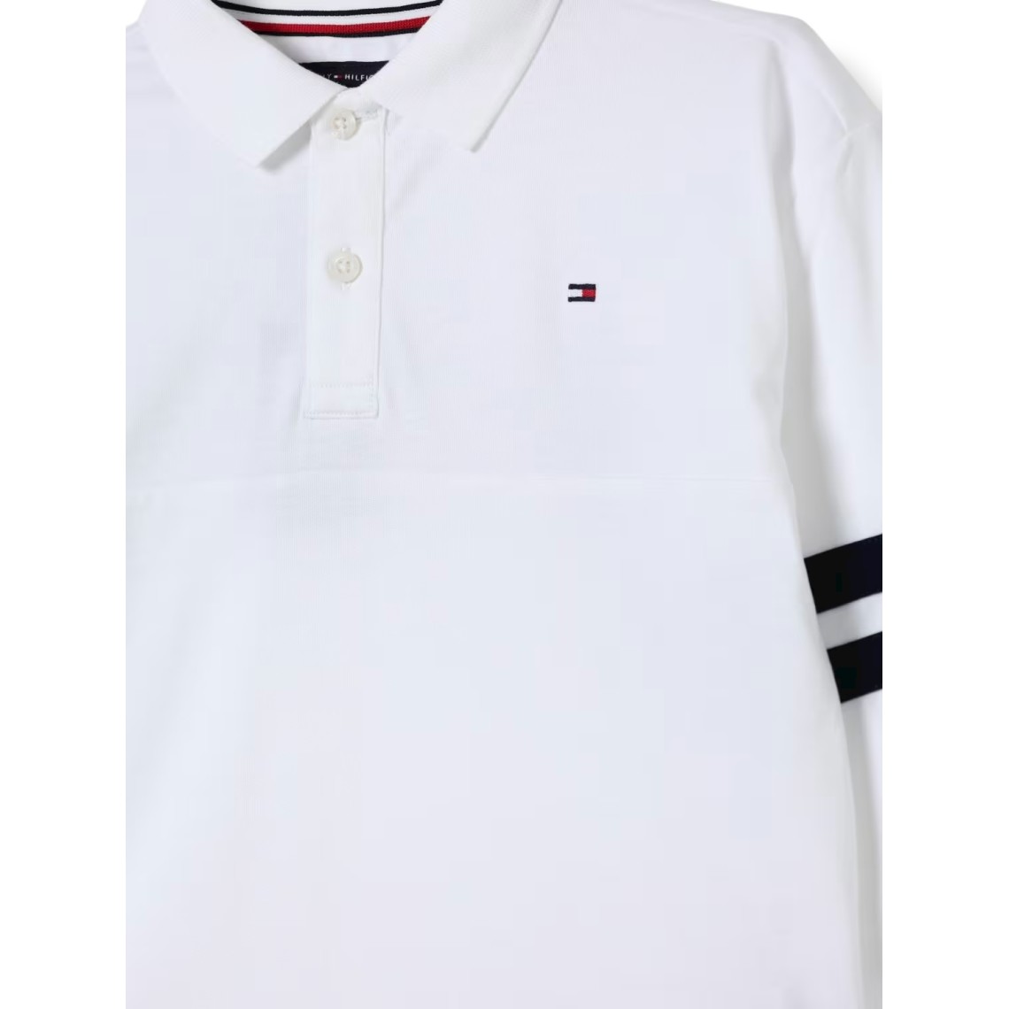 Polo in cotone con logo Tommy Hilfiger