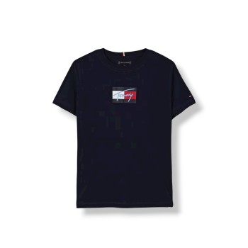 T-shirt in cotone con logo Tommy Hilfiger