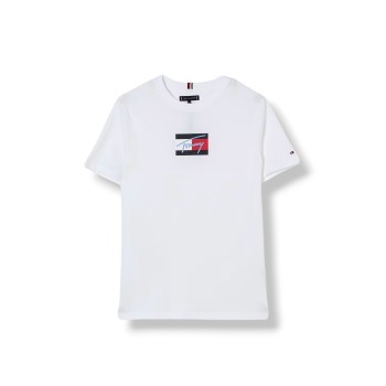 T-shirt in cotone con logo Tommy Hilfiger