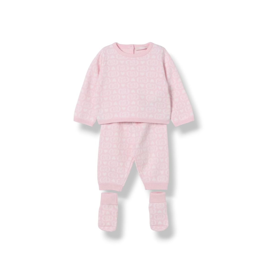 Coordinato in maglia logata Liu Jo Kids