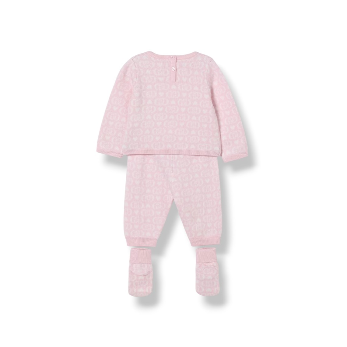 Coordinato in maglia logata Liu Jo Kids