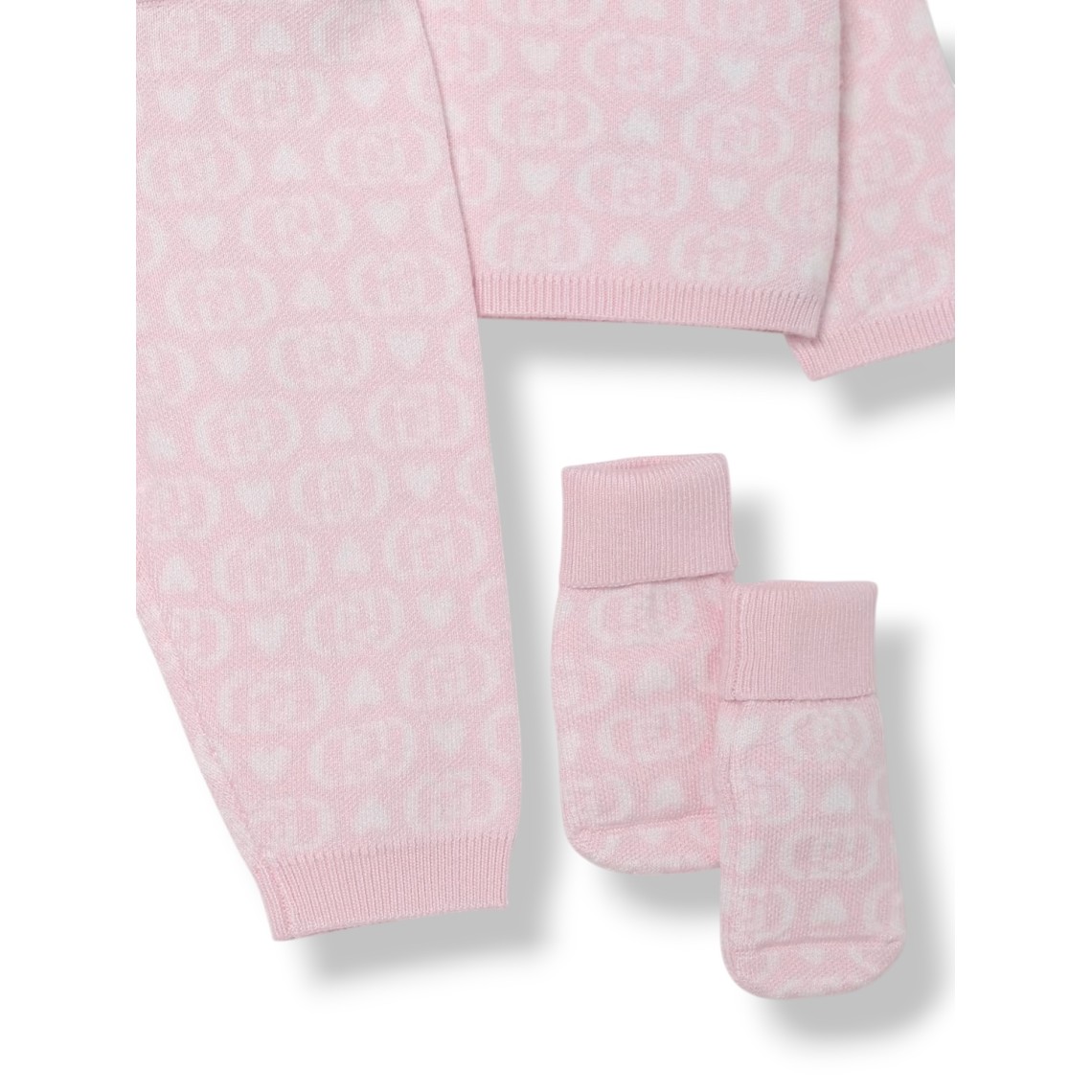 Coordinato in maglia logata Liu Jo Kids