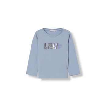T-shirt in cotone con logo Liu Jo Kids