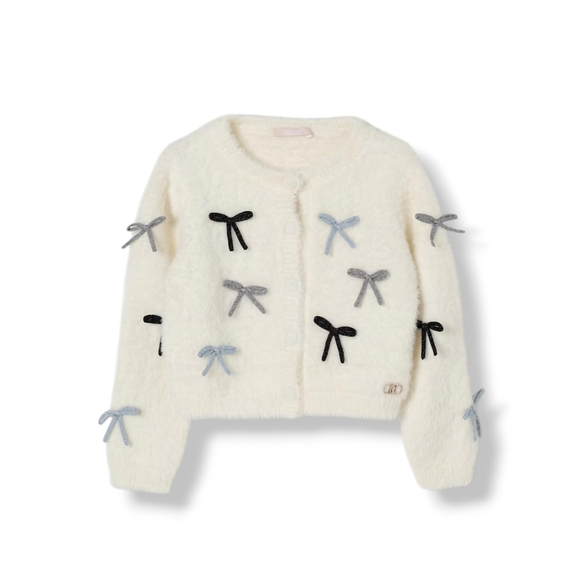 Cardigan in misto cotone con fiocchi Liu Jo Kids