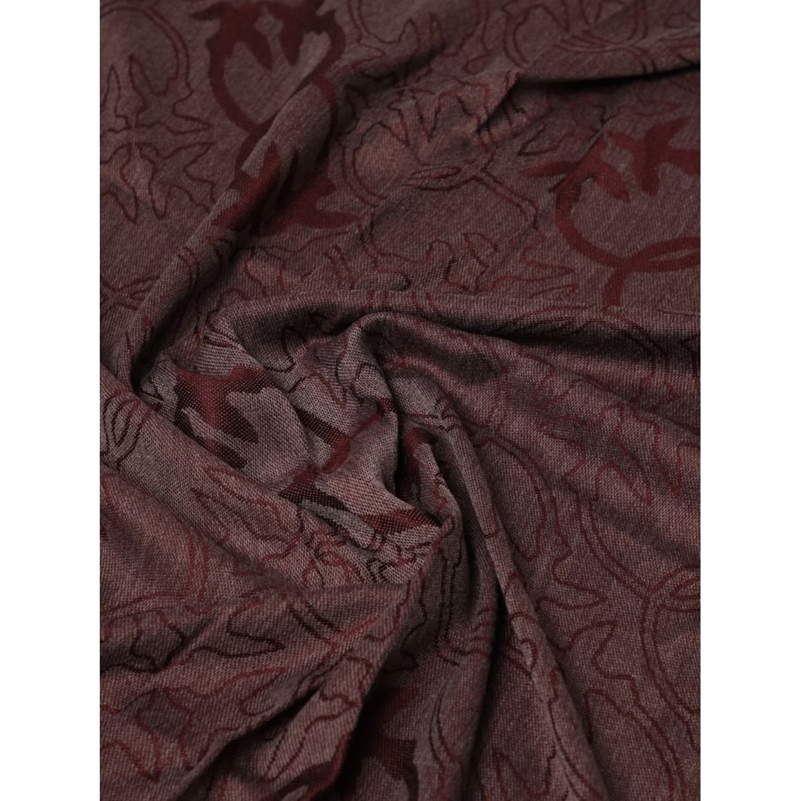 Sciarpa Polonia in viscosa con monogram jacquard Pinko