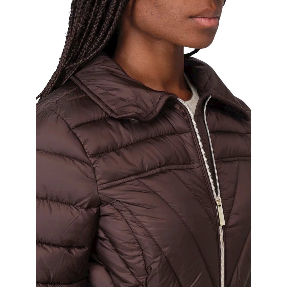 Piumino Michael Kors con finiture in pelliccia sintetica