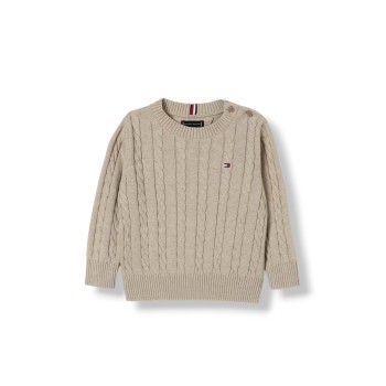 Maglia in cotone con logo Tommy Hilfiger