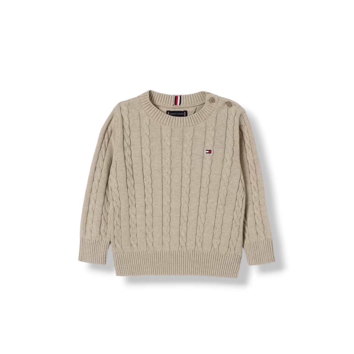 Maglia in cotone con logo Tommy Hilfiger