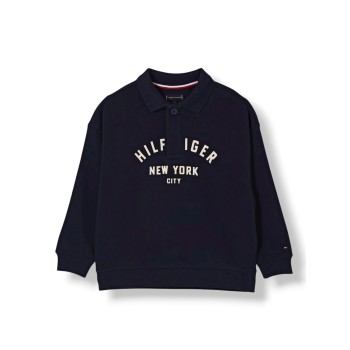 Polo in cotone con logo Tommy Hilfiger