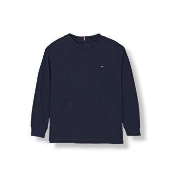 T-shirt in cotone con mini logo Tommy Hilfiger
