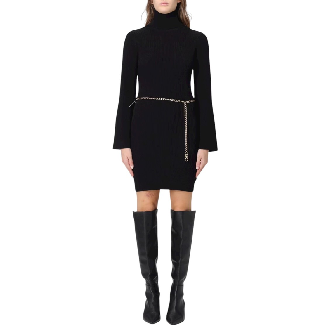 Abito a collo alto Michael Kors con catena