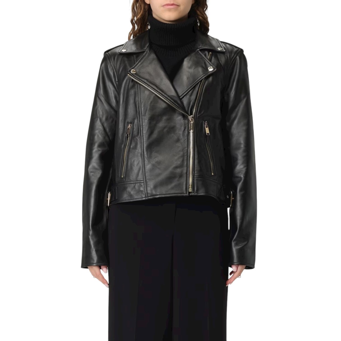 Giubbotto biker Michael Kors in pelle