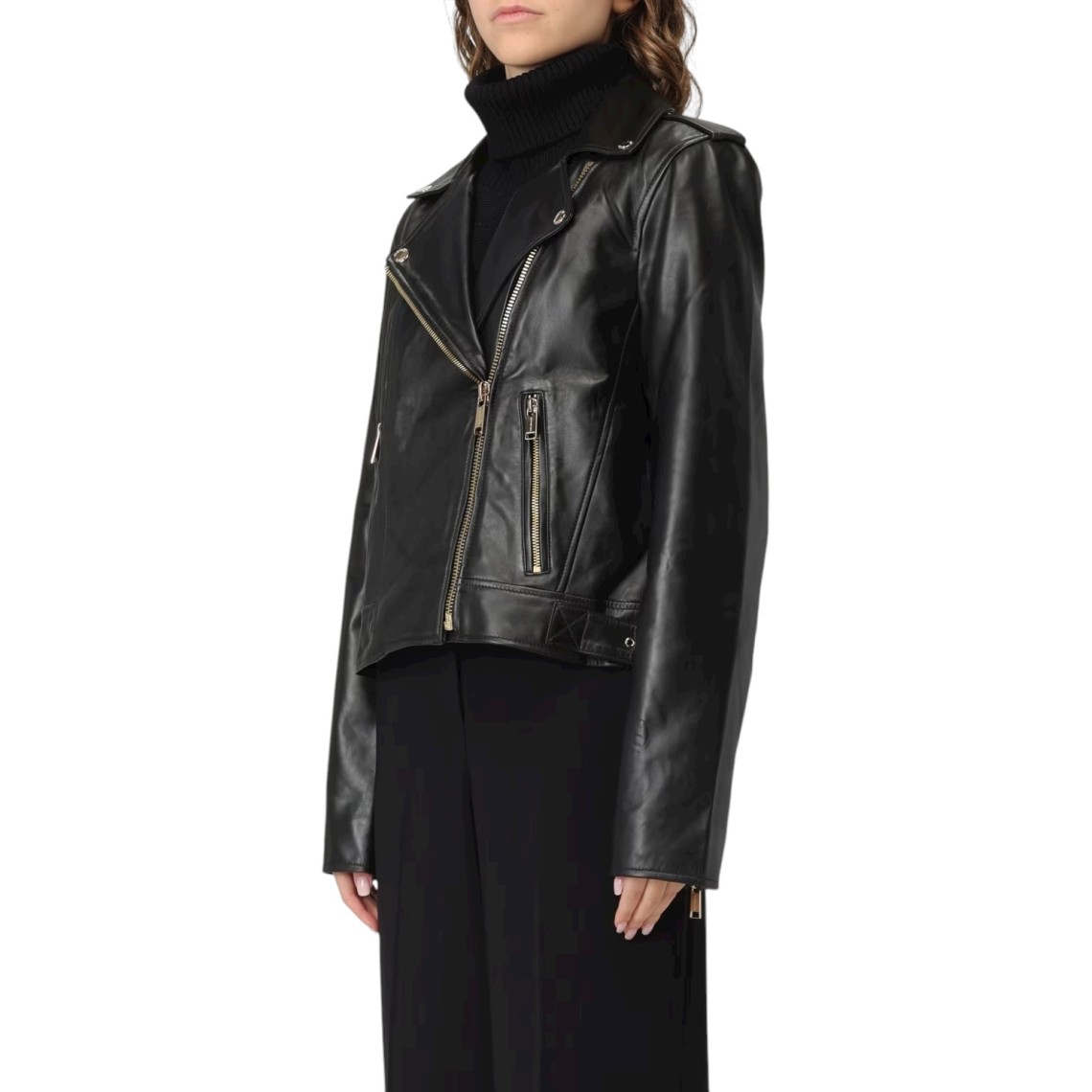 Giubbotto biker Michael Kors in pelle