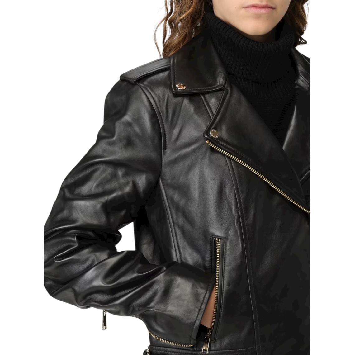 Giubbotto biker Michael Kors in pelle