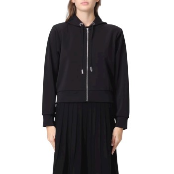 Felpa crop con zip e cappuccio Michael Kors