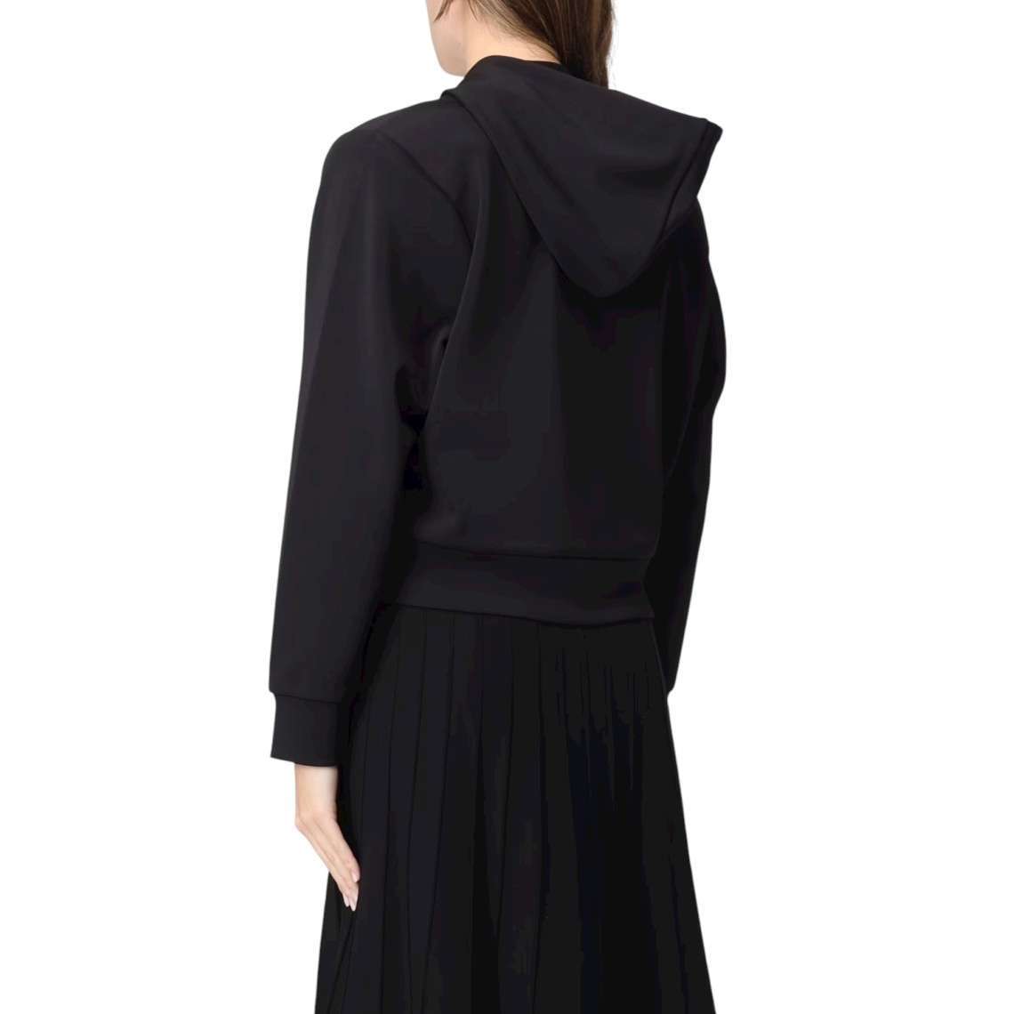 Felpa crop con zip e cappuccio Michael Kors