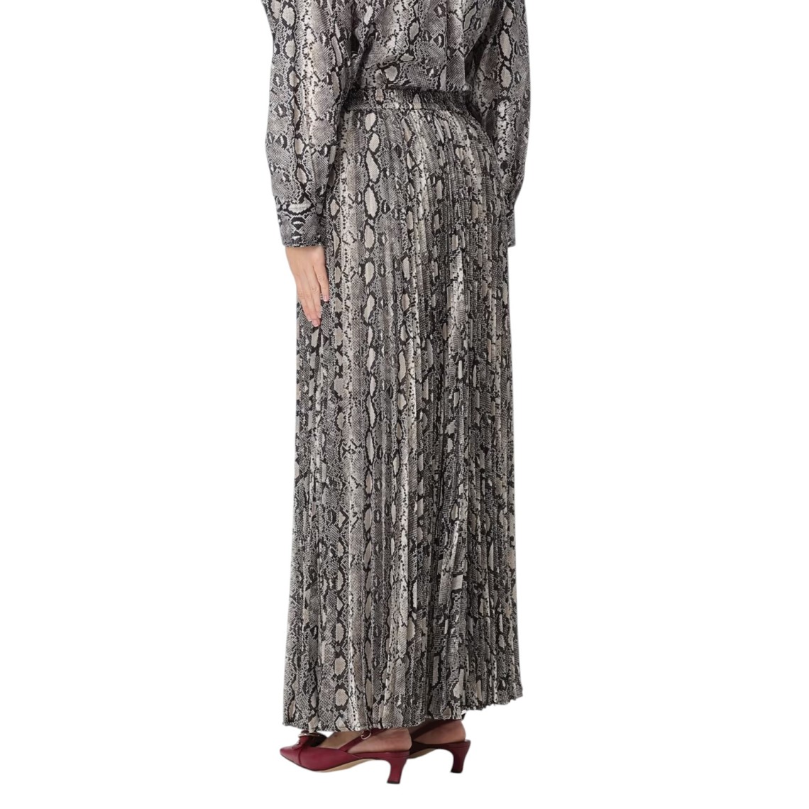 Gonna lunga Michael Kors in crêpe stampato