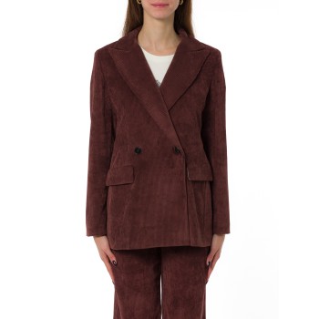 Giacca doppiopetto in velluto a coste Emme Marella