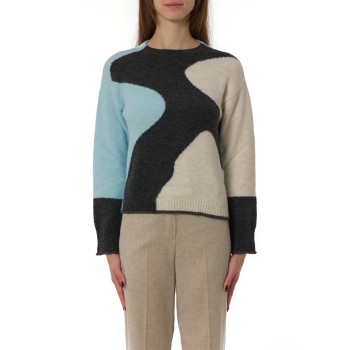 Maglia girocollo con lurex Emme Marella