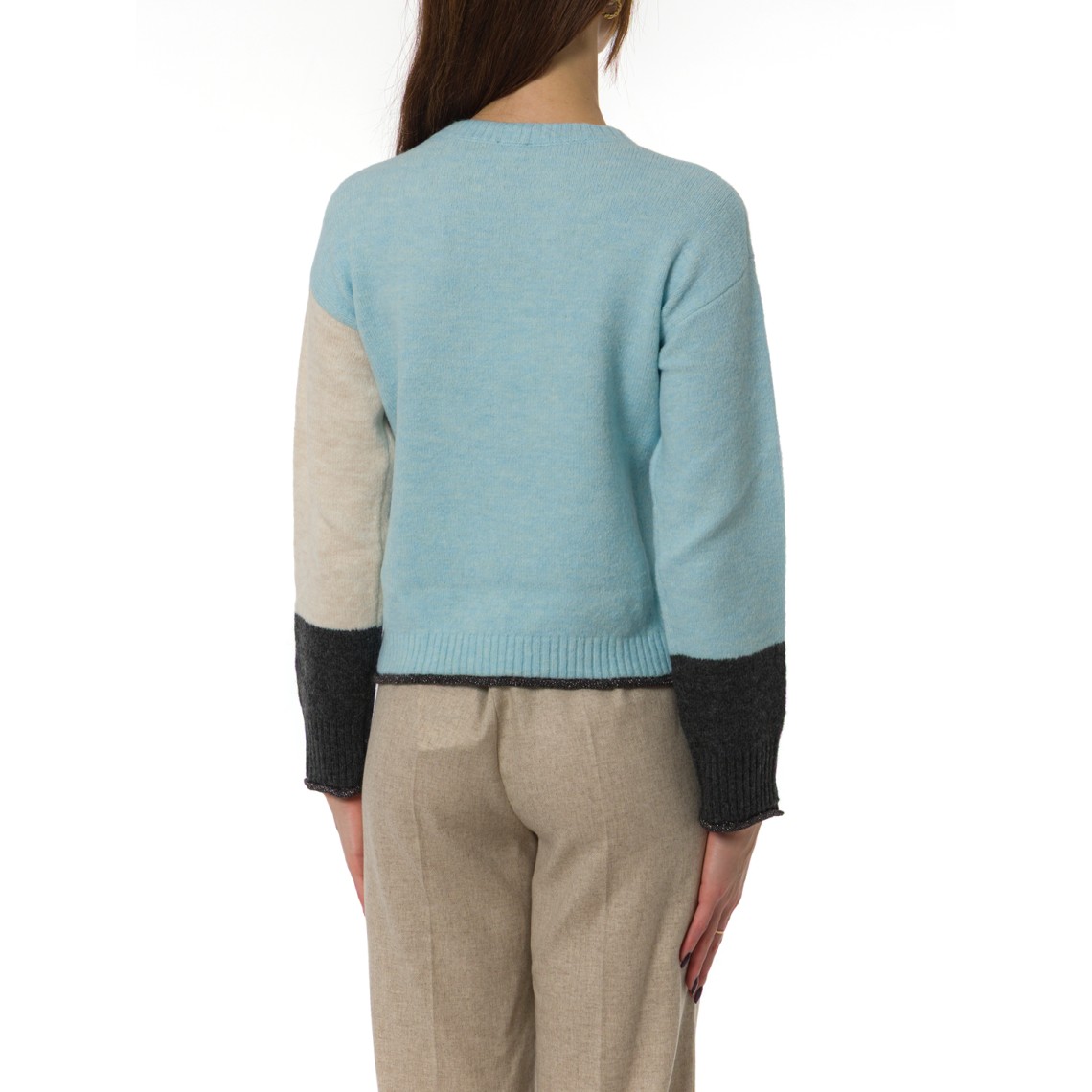 Maglia girocollo con lurex Emme Marella