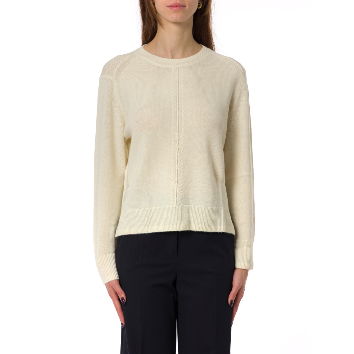 Maglia girocollo Emme Marella con spacchi laterali