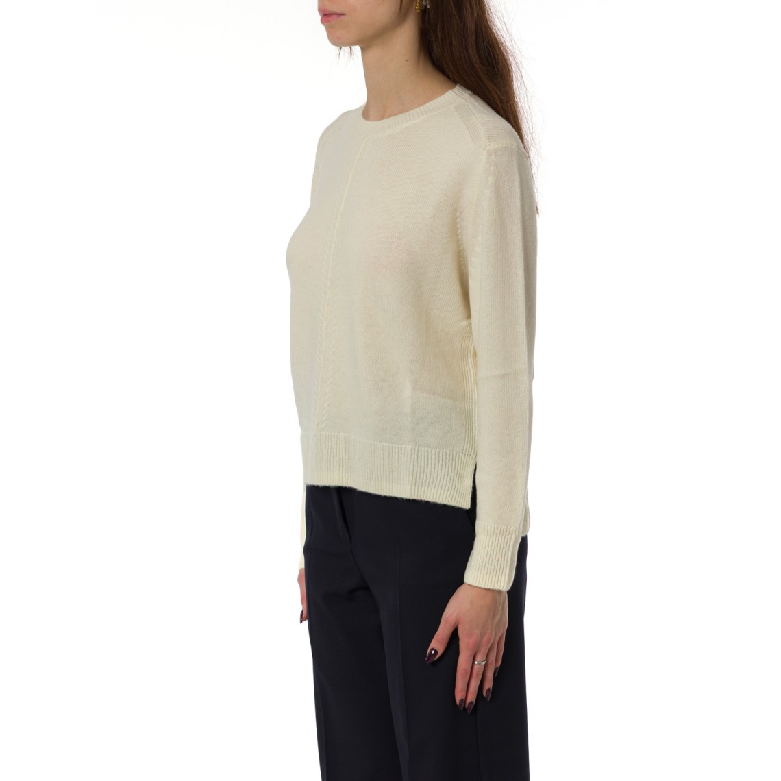 Maglia girocollo Emme Marella con spacchi laterali