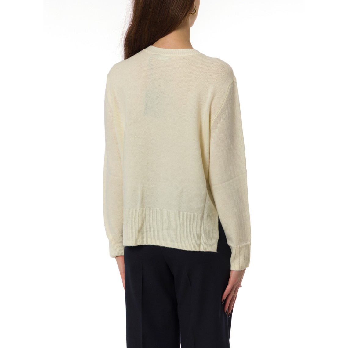 Maglia girocollo Emme Marella con spacchi laterali