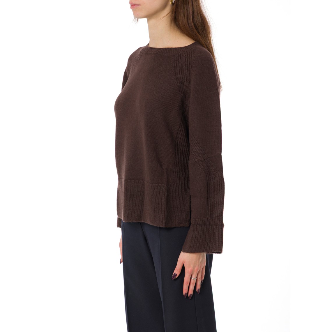 Maglia girocollo in lana Emme Marella