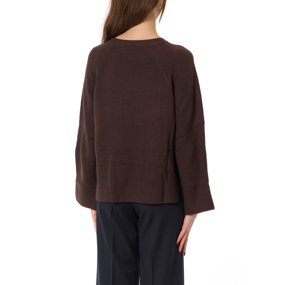 Maglia girocollo in lana Emme Marella