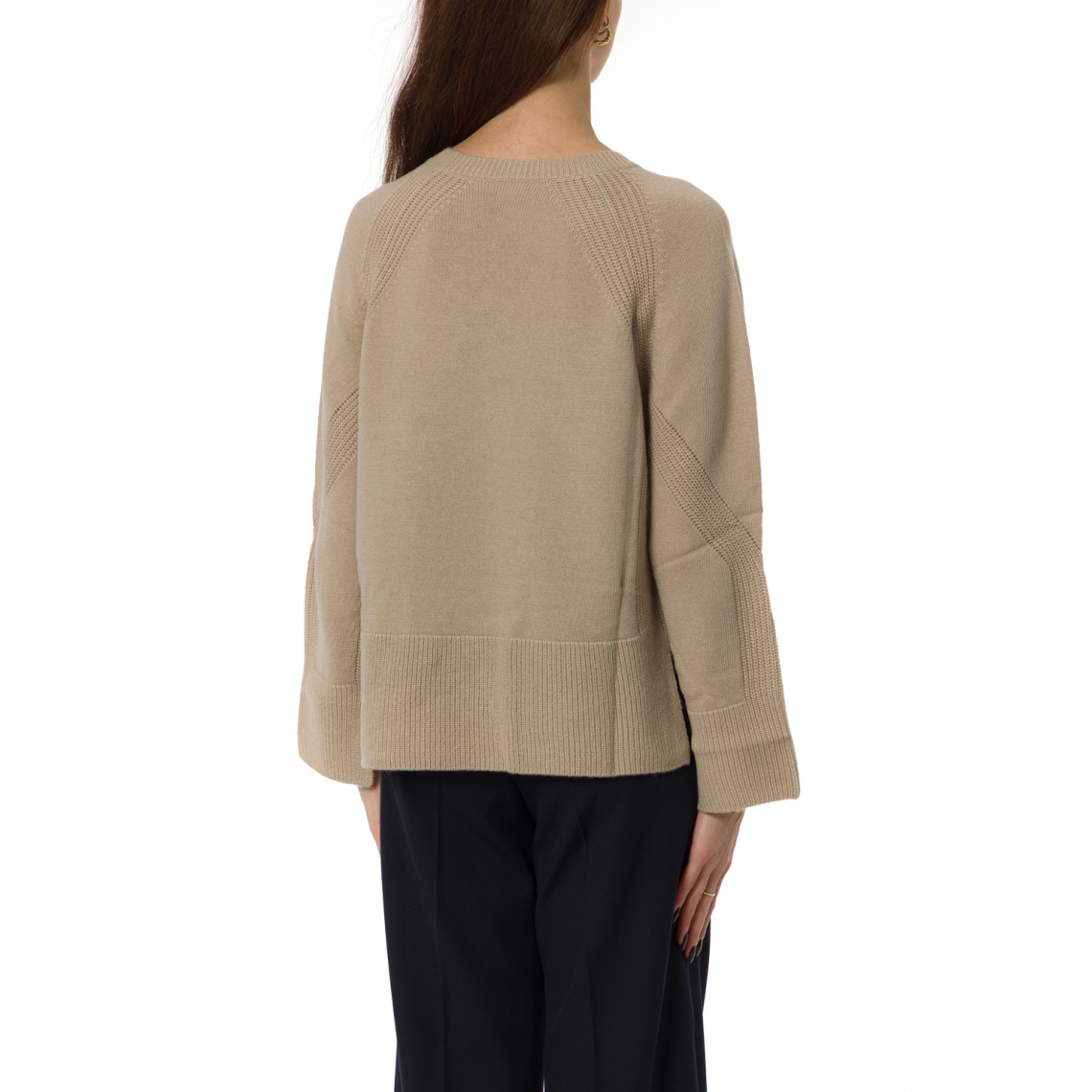 Maglia girocollo in lana Emme Marella