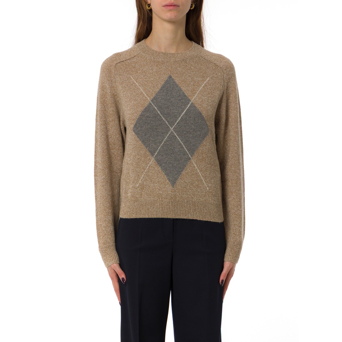 Maglia boxy con filo di lurex Emme Marella