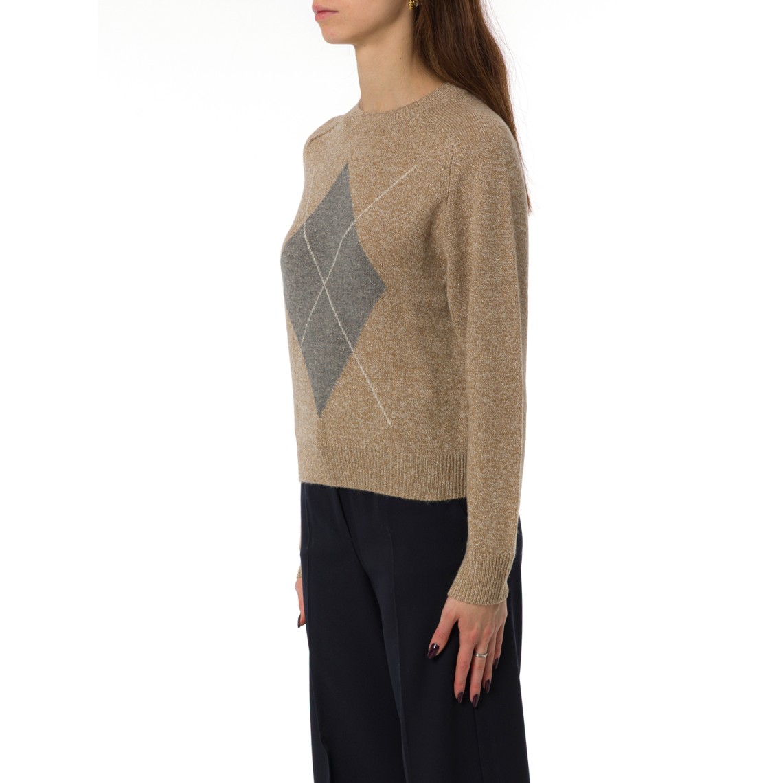 Maglia boxy con filo di lurex Emme Marella