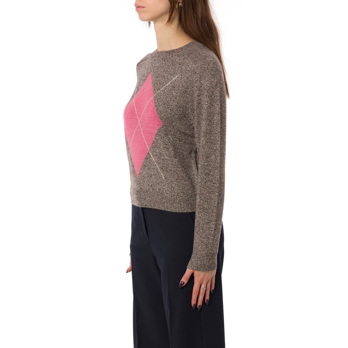 Maglia boxy con filo di lurex Emme Marella