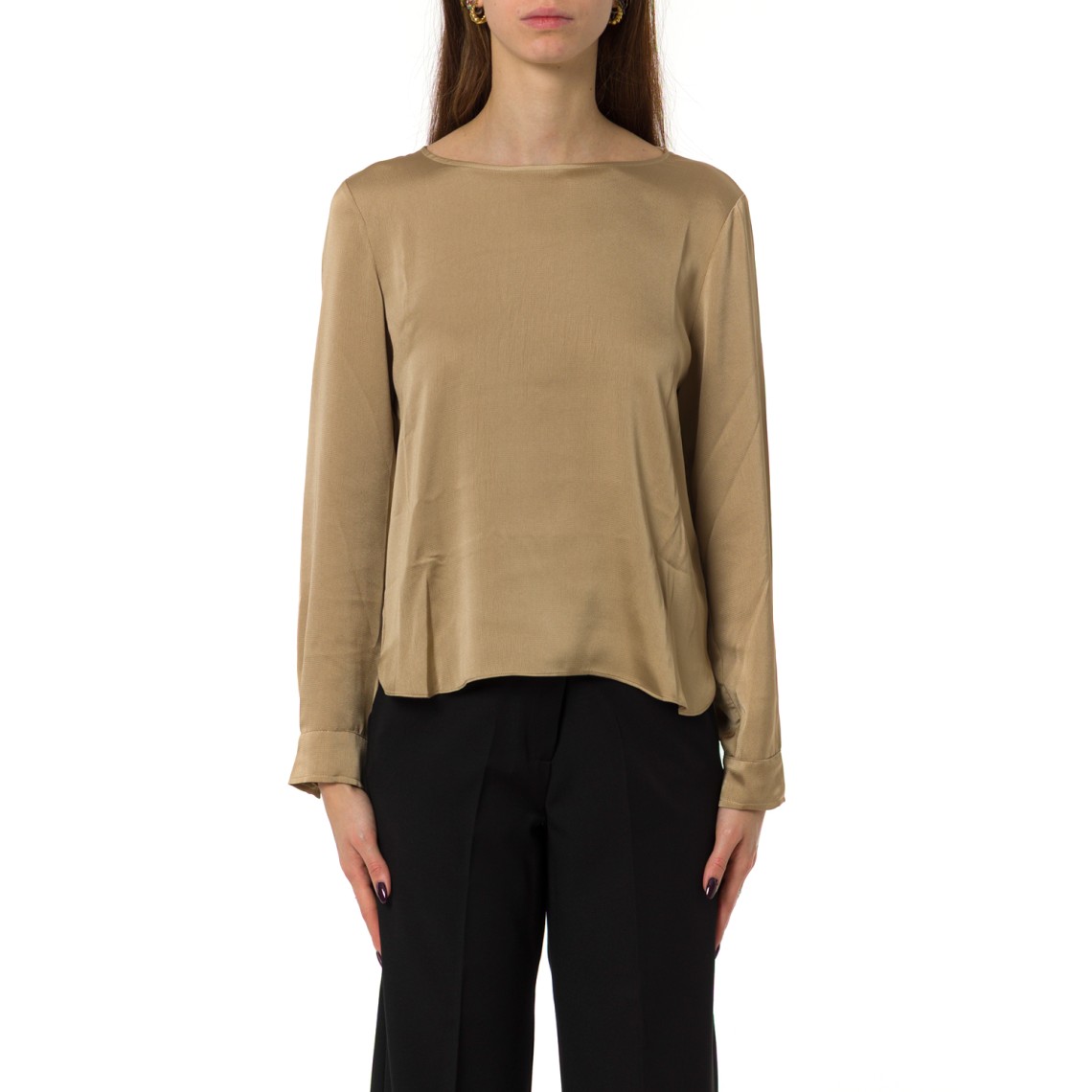 Blusa in raso martellato Emme Marella