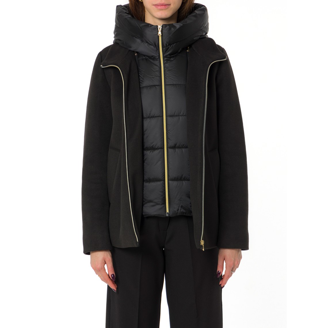 Giaccone imbottito in panno soft Emme Marella