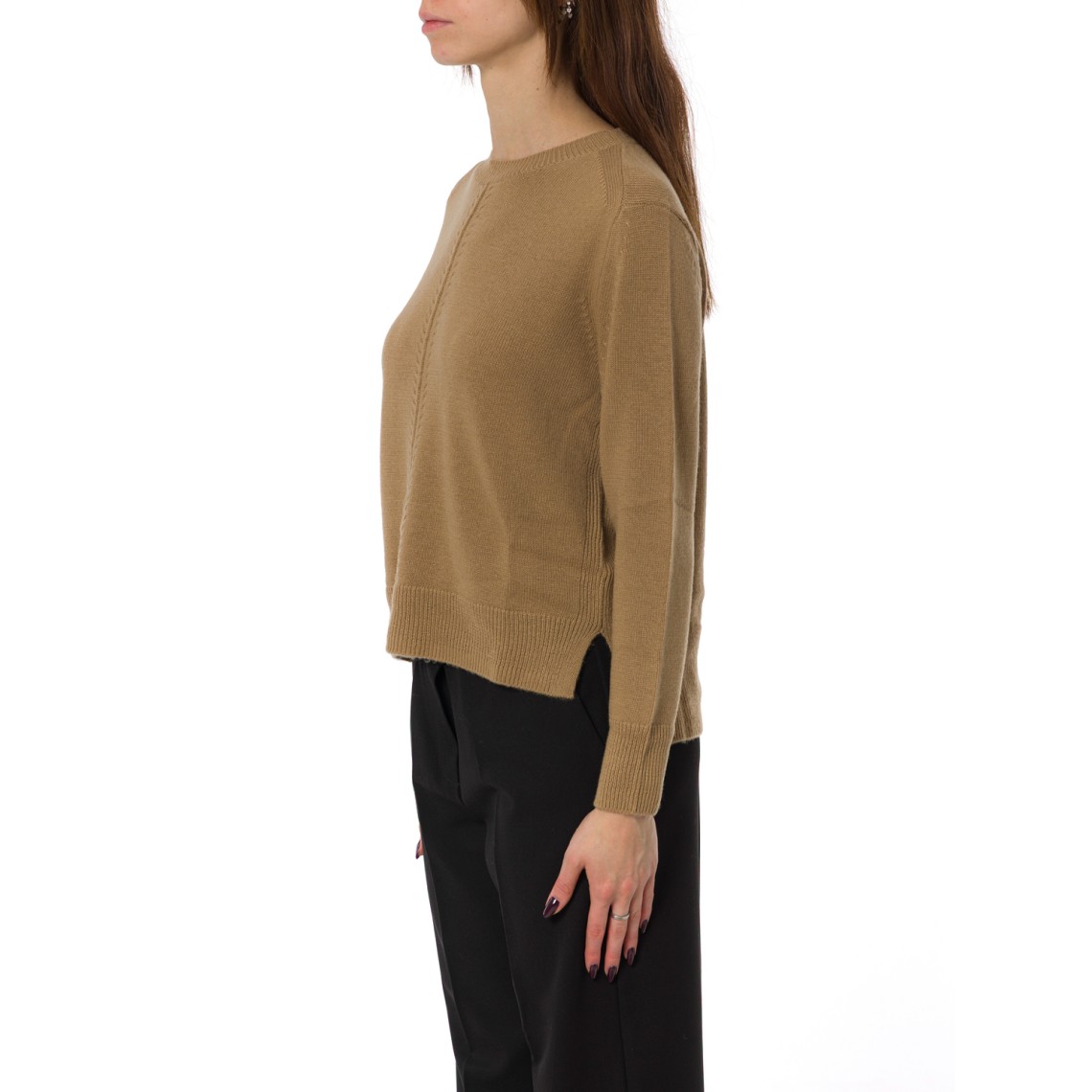 Maglia girocollo Emme Marella con spacchi laterali