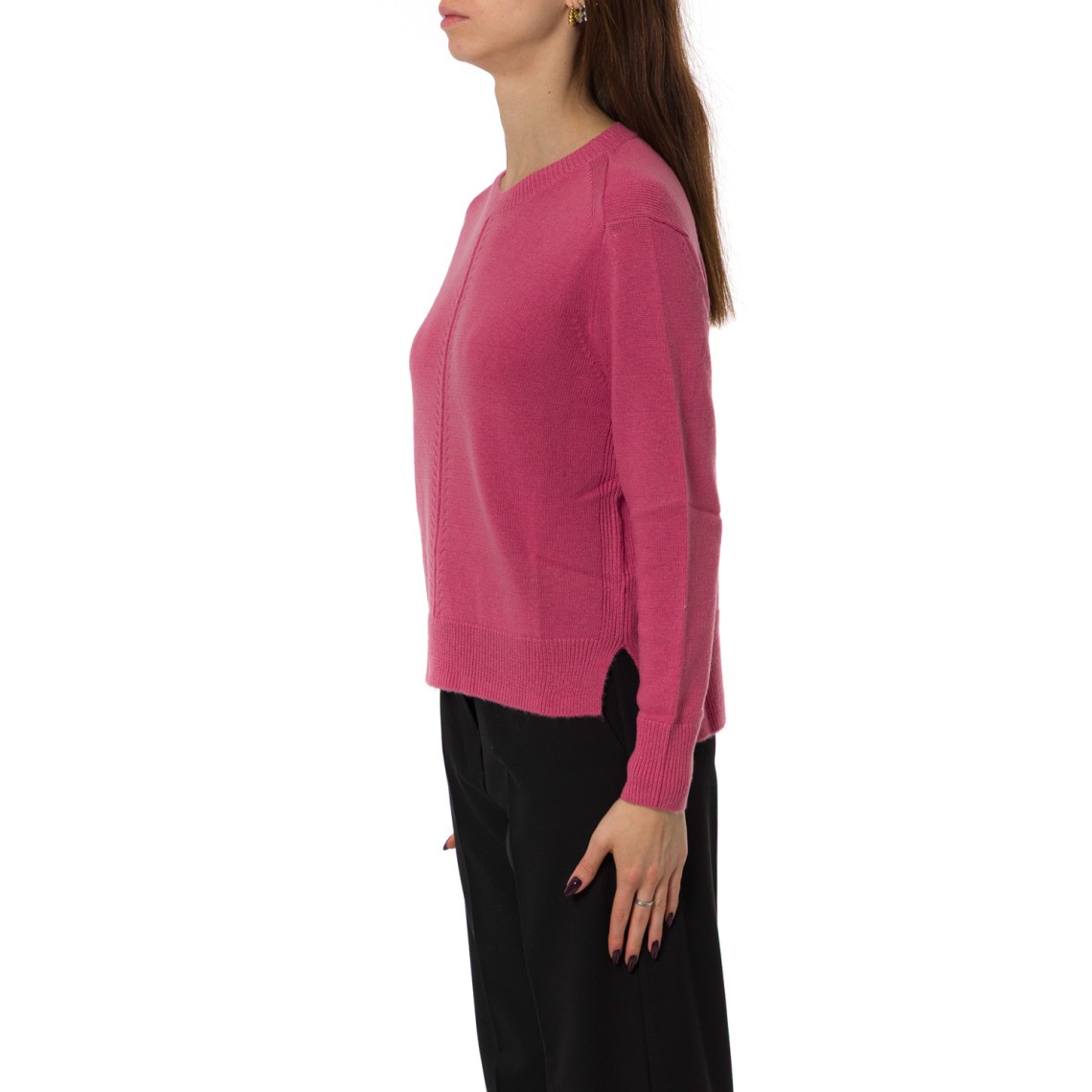 Maglia girocollo Emme Marella con spacchi laterali