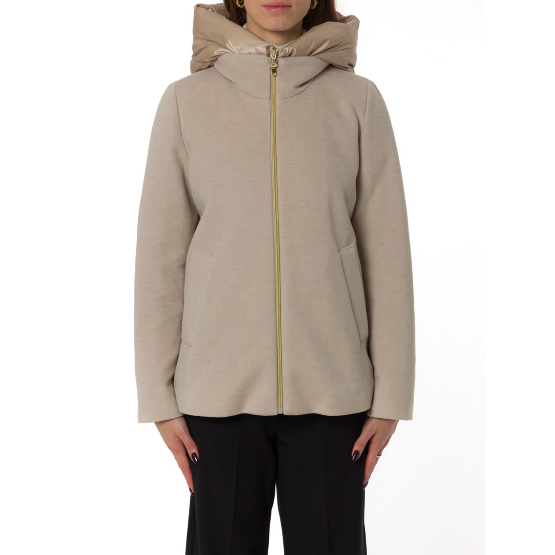 Giaccone imbottito in panno soft Emme Marella