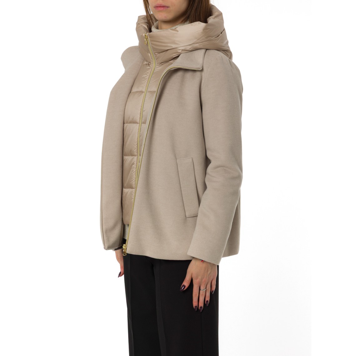 Giaccone imbottito in panno soft Emme Marella