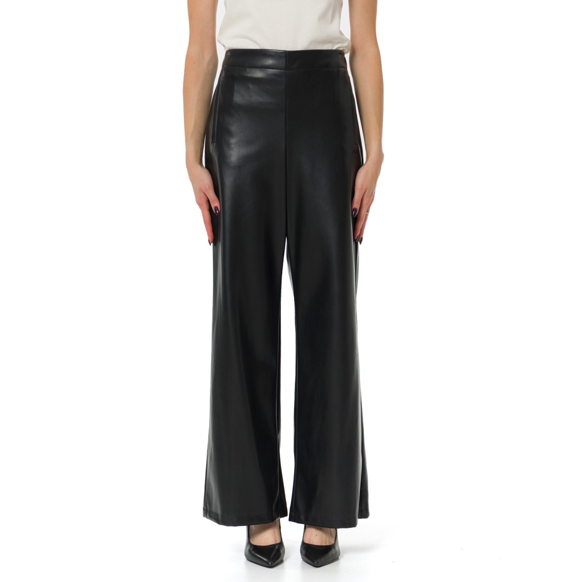 Pantaloni in jersey spalmato Emme Marella