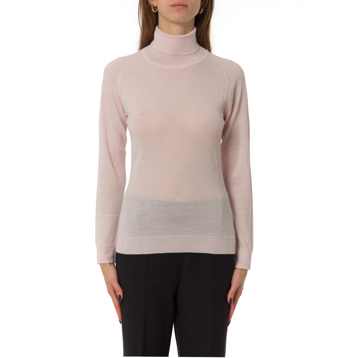 Maglia a collo alto in misto lana Emme Marella