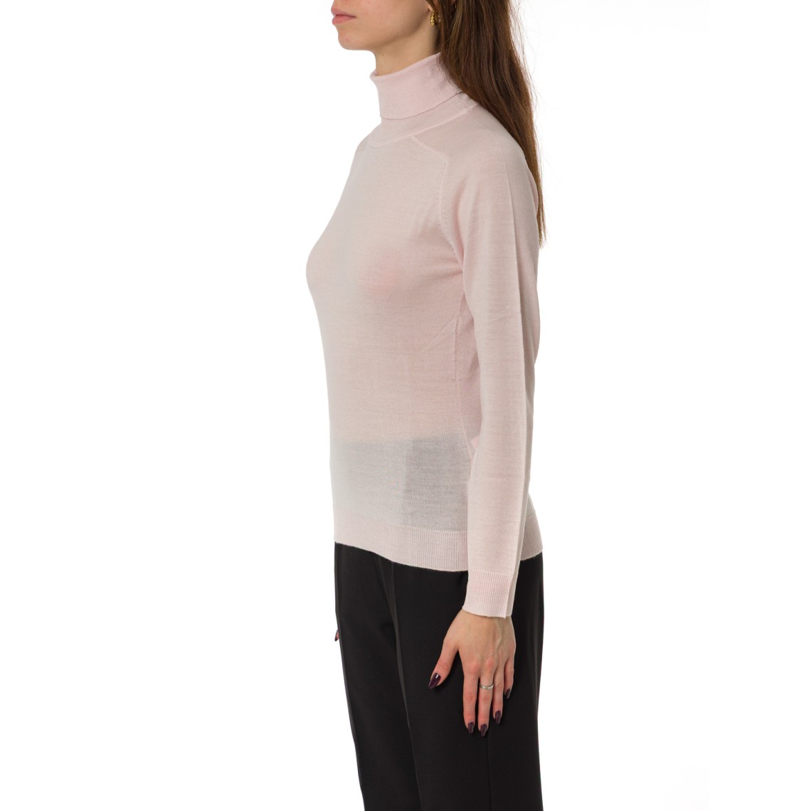 Maglia a collo alto in misto lana Emme Marella