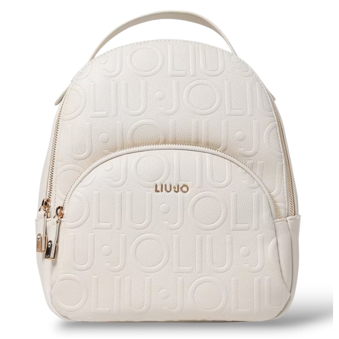 Zaino Liu Jo in pelle sintetica a grana con logo all over