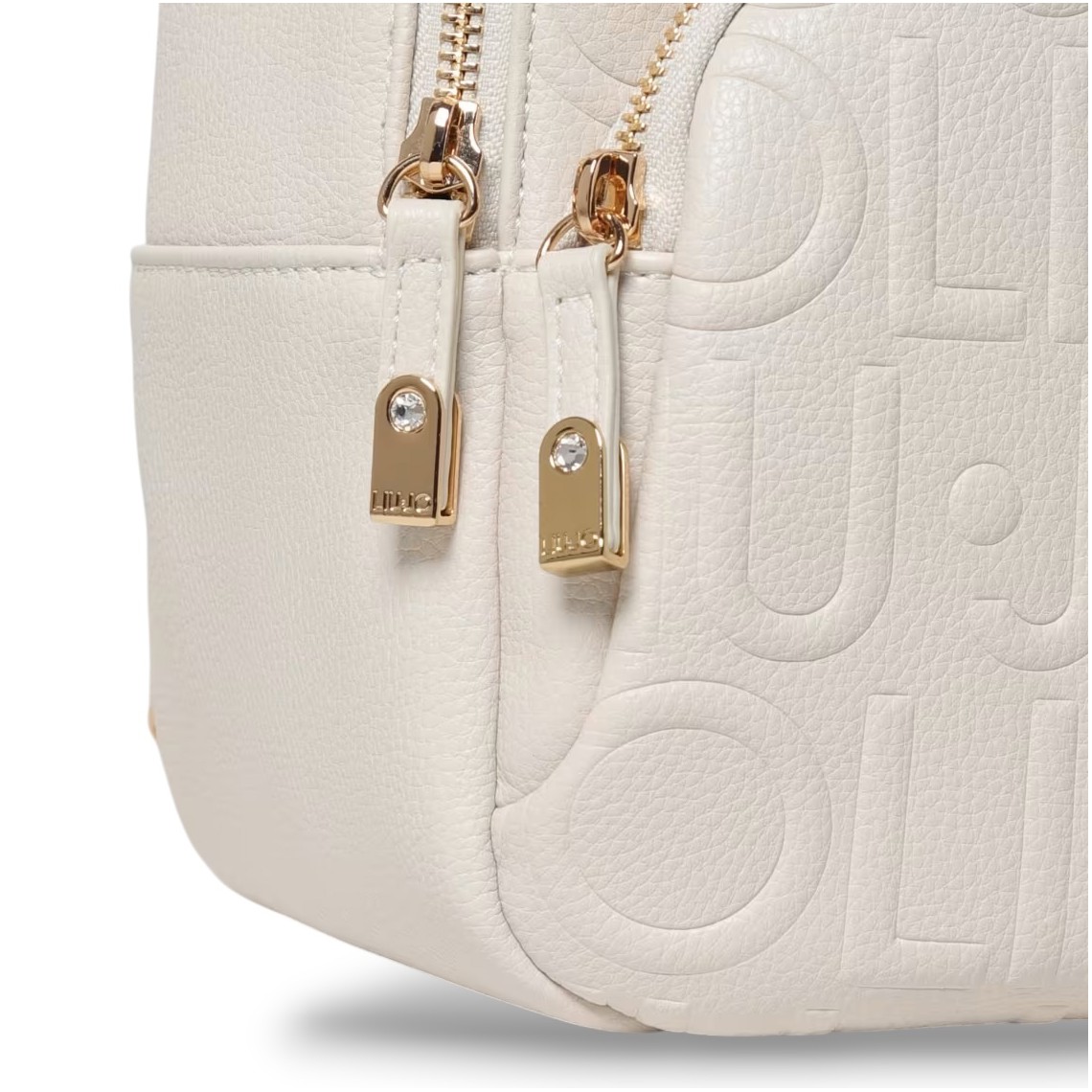 Zaino Liu Jo in pelle sintetica a grana con logo all over