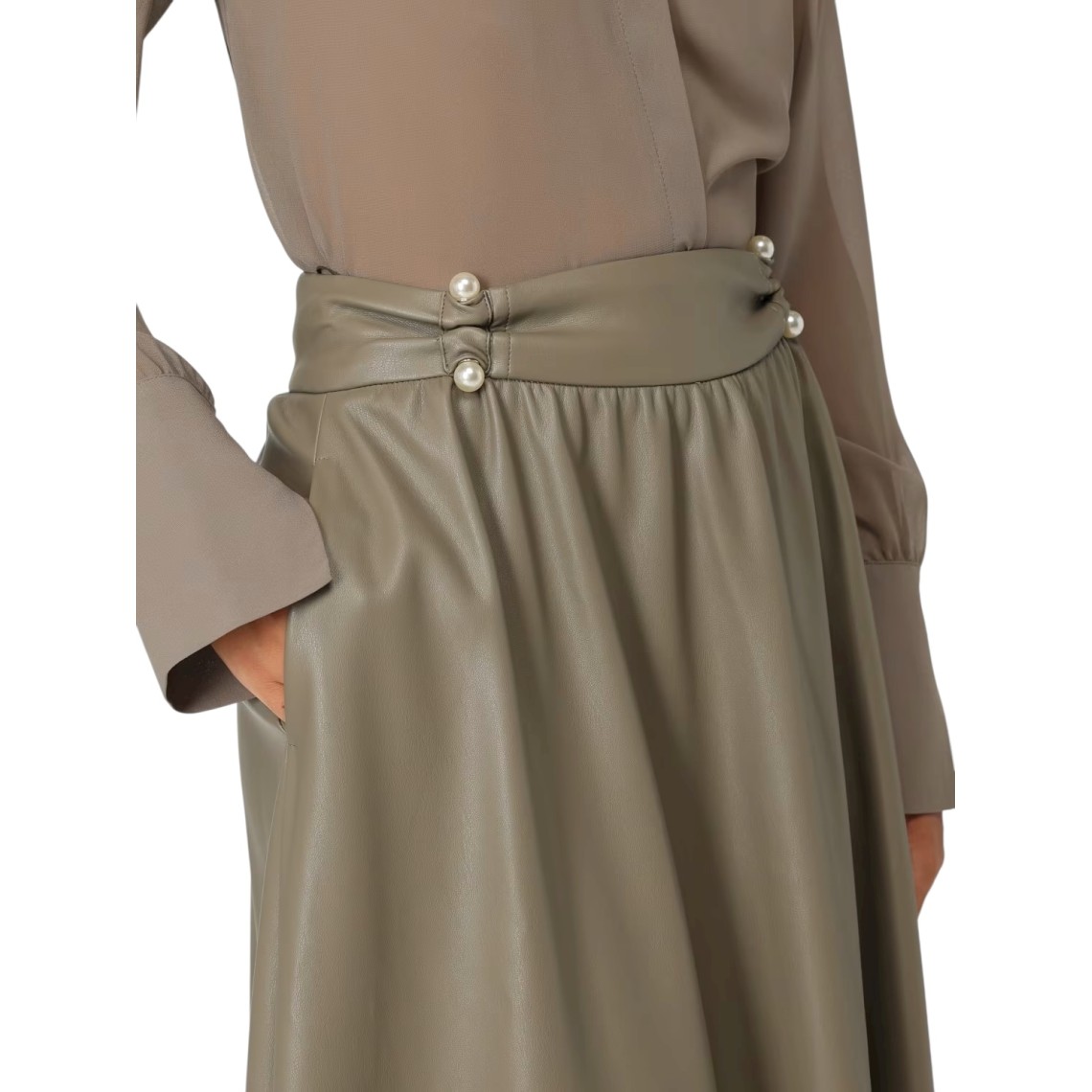 Gonna in tessuto spalmato Liu Jo