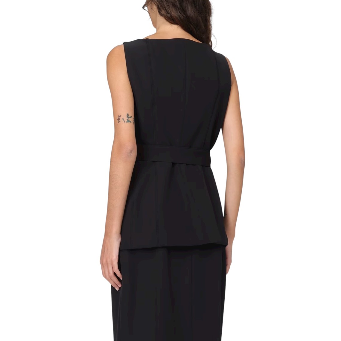 Gilet con zip e cintura Liu Jo