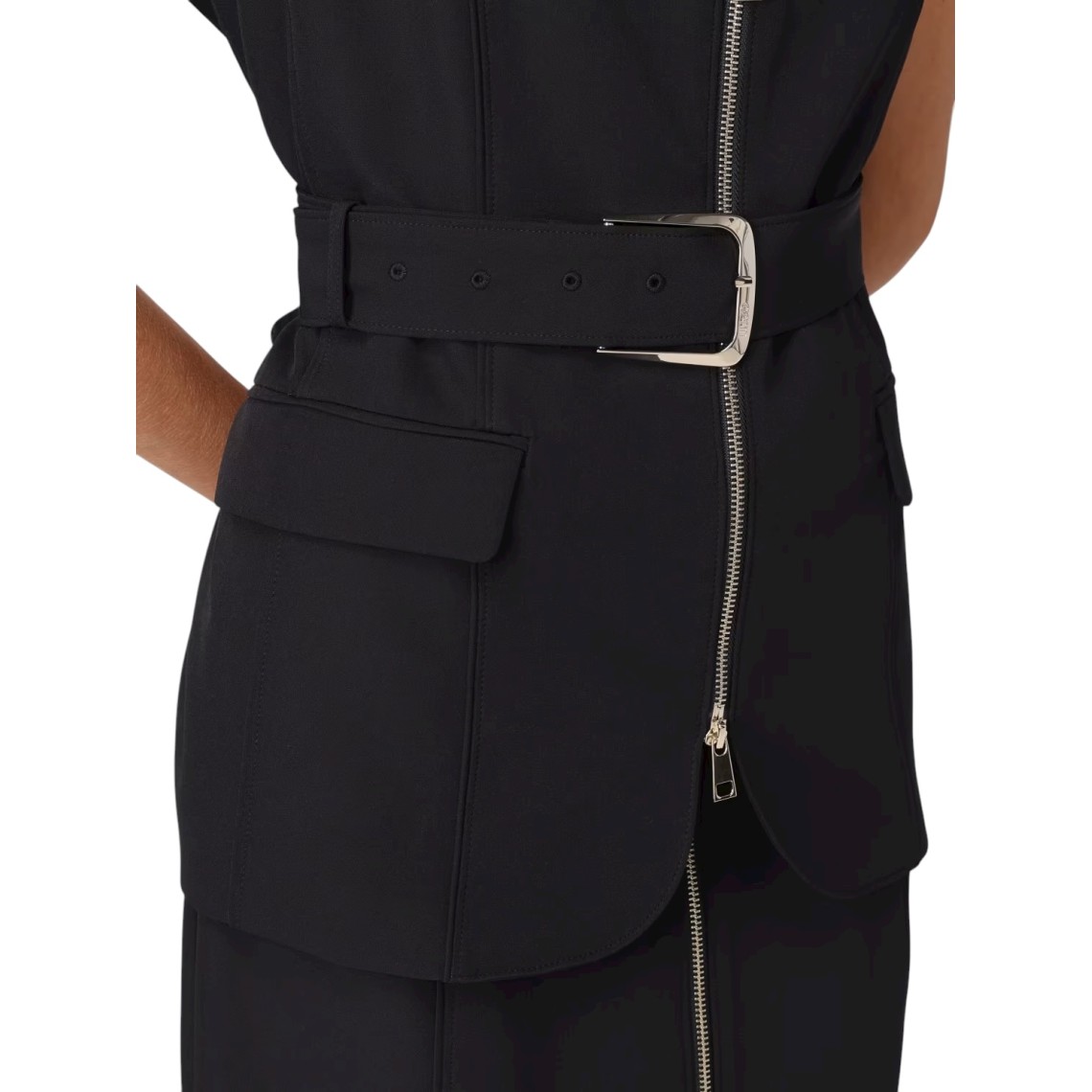 Gilet con zip e cintura Liu Jo