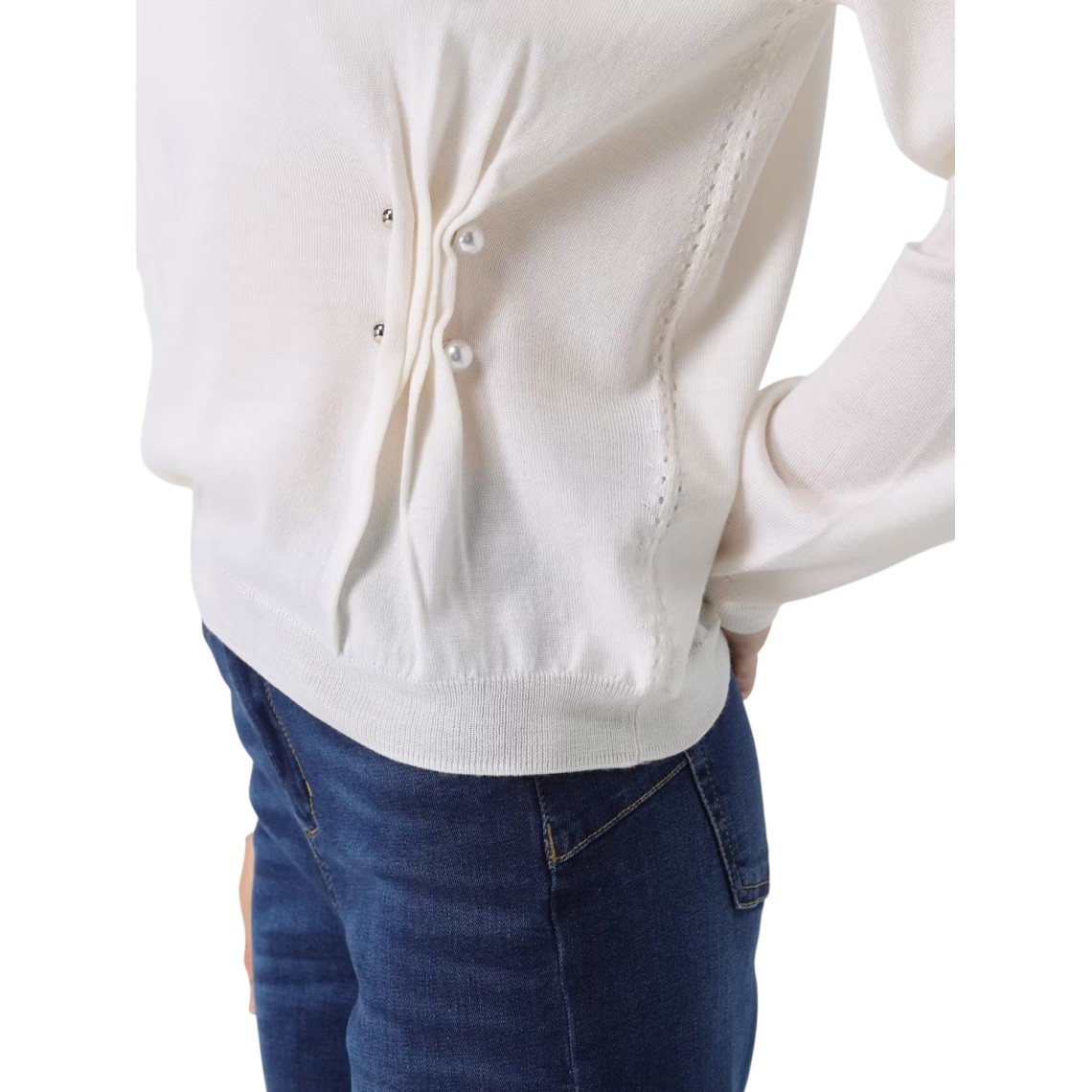 Lupetto con piercing di perle Liu Jo