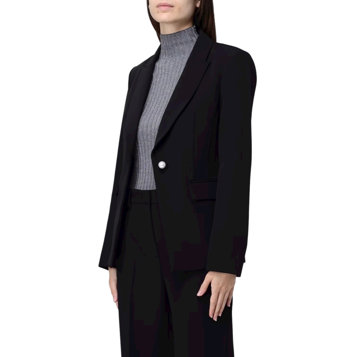 Blazer slim fit Liu Jo in crêpe