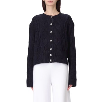 Cardigan in lana a trecce Liu Jo